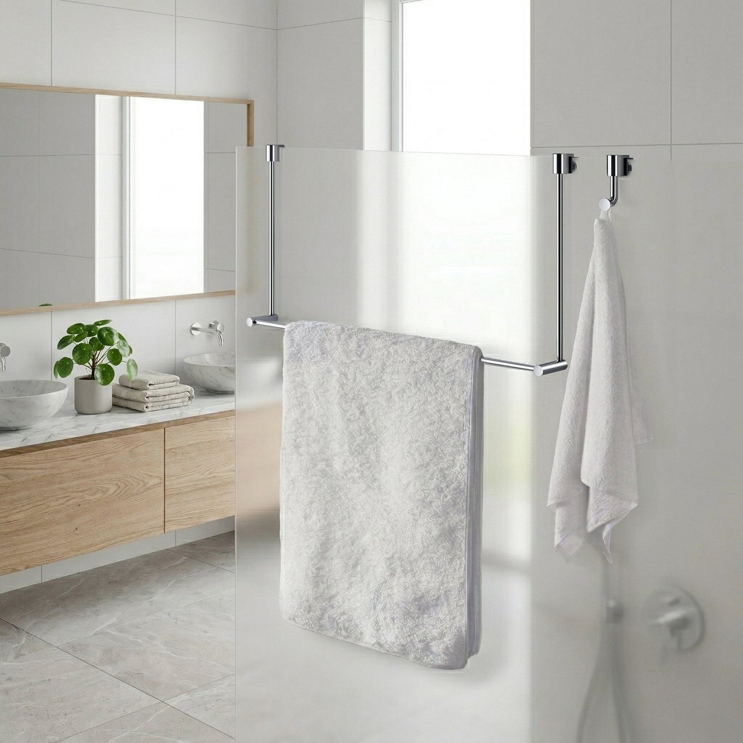 Hook for Glass Shower Panel