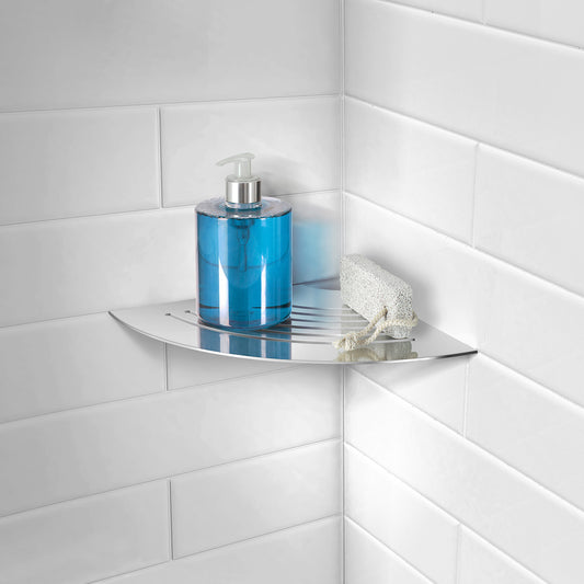 Grout Line Corner Shelf