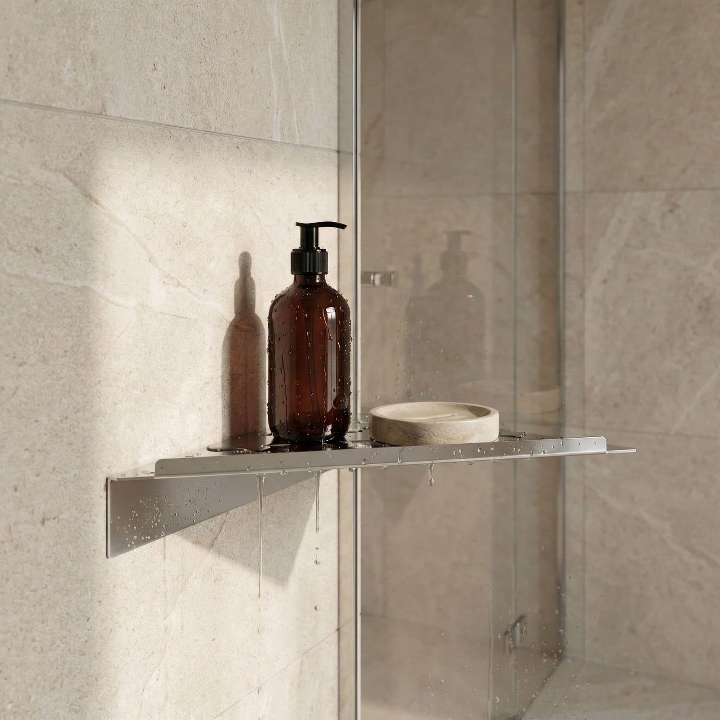 Douche plank voor hoeken, zelfklevend