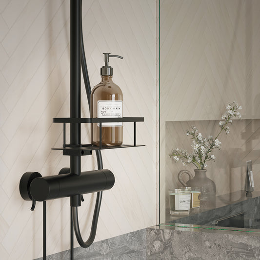 Basket for shower riser rail