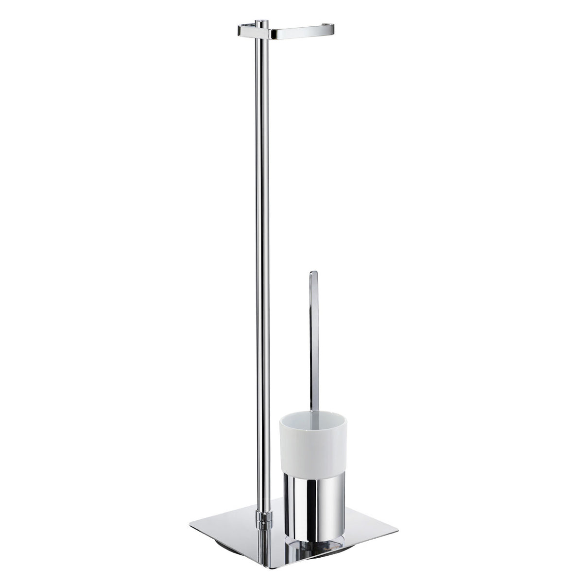 Toilet Roll Holder Free Standing/Toilet Brush incl. Container