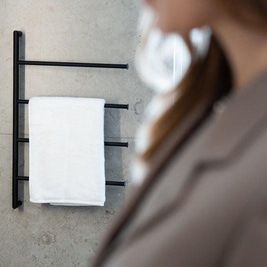 Håndklestang med 4 svingbare armer