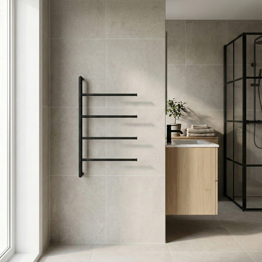 Håndklestang med 4 svingbare armer