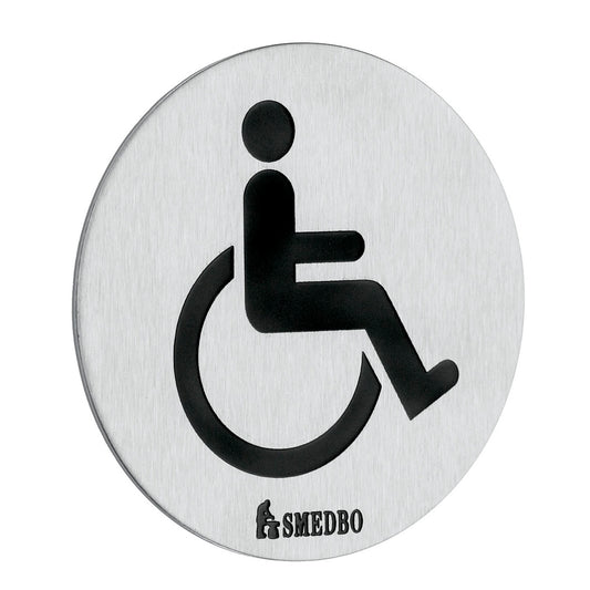 Selvklebende WC skilt