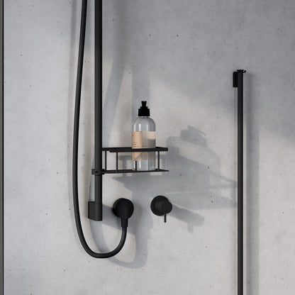 Basket for shower riser rail