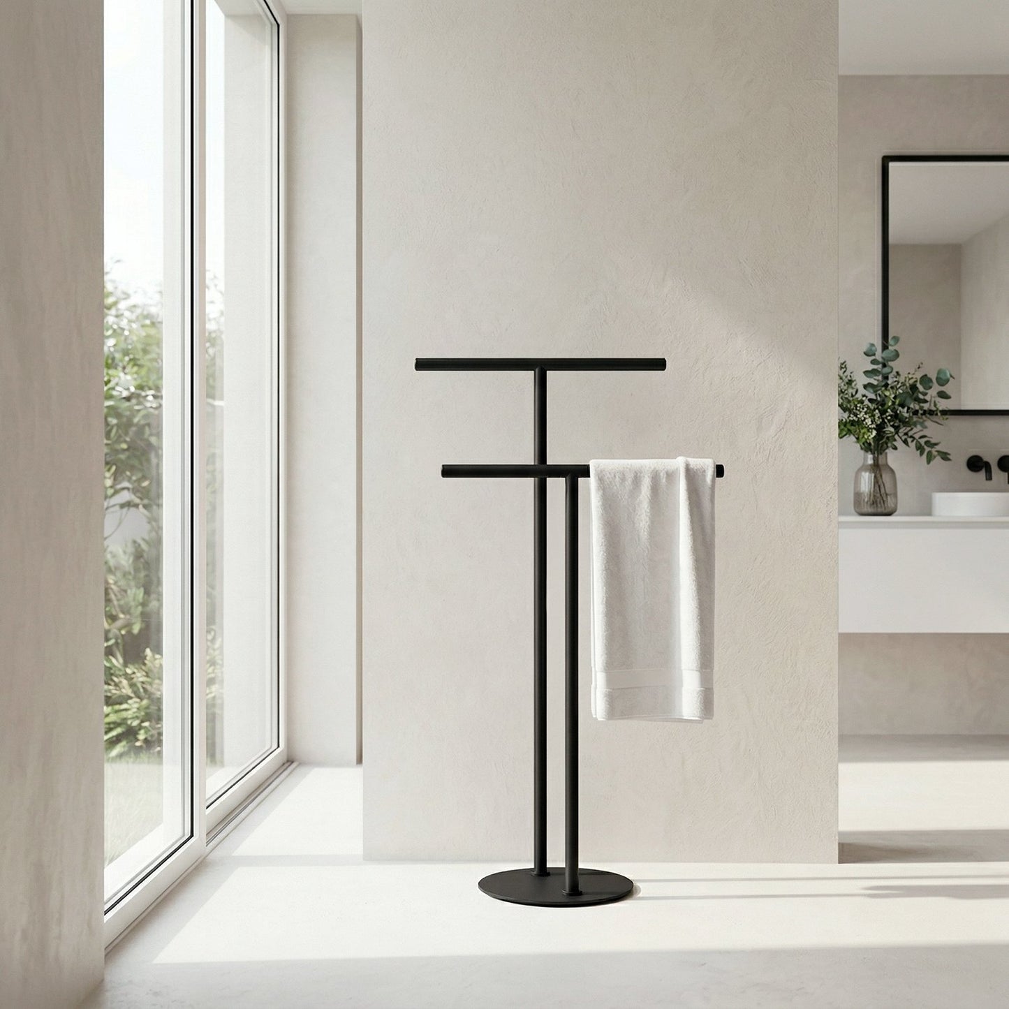Towel Rail Double, Free-Standing