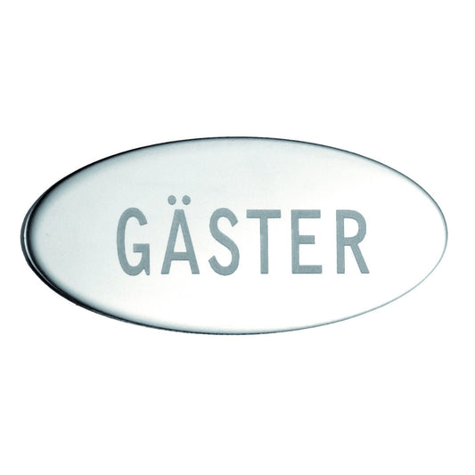 Self-adhesive sign, GÄSTER