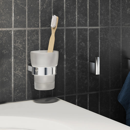 Løst tandkrus i materet glas