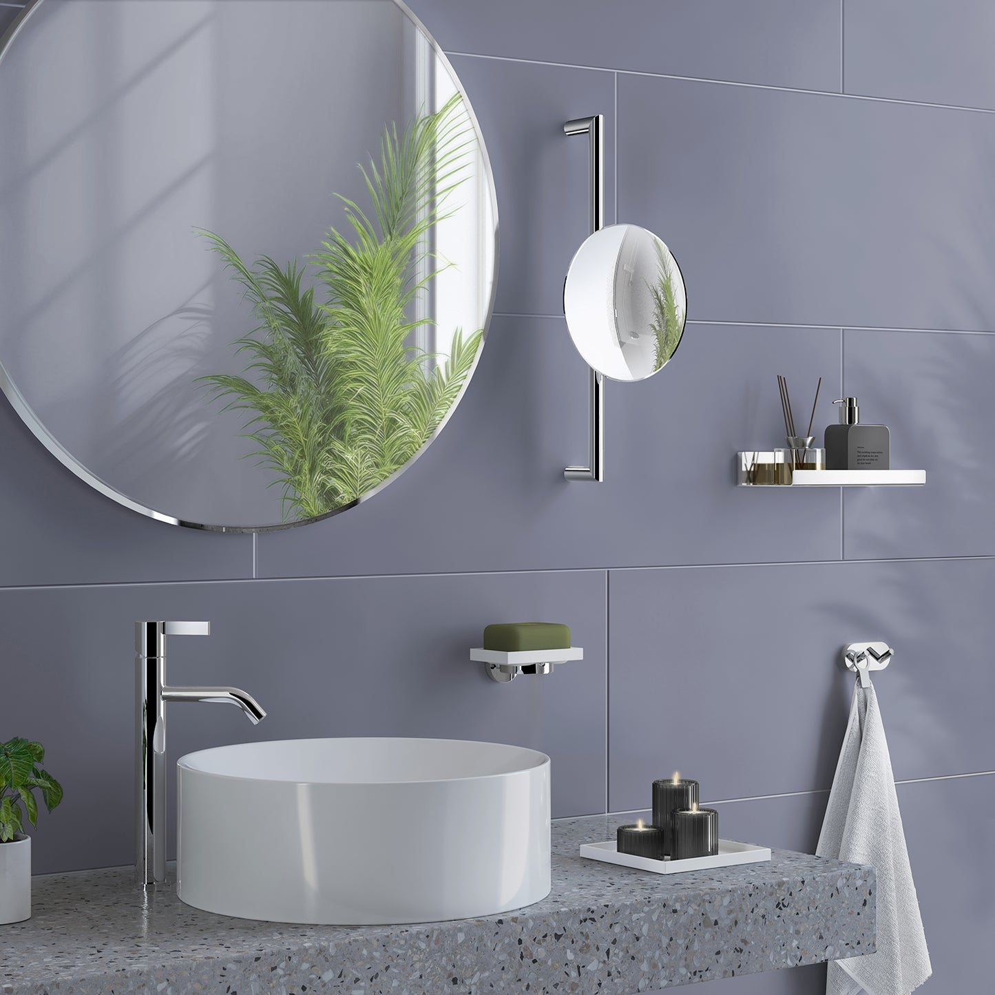 Make-up Mirror on Bar