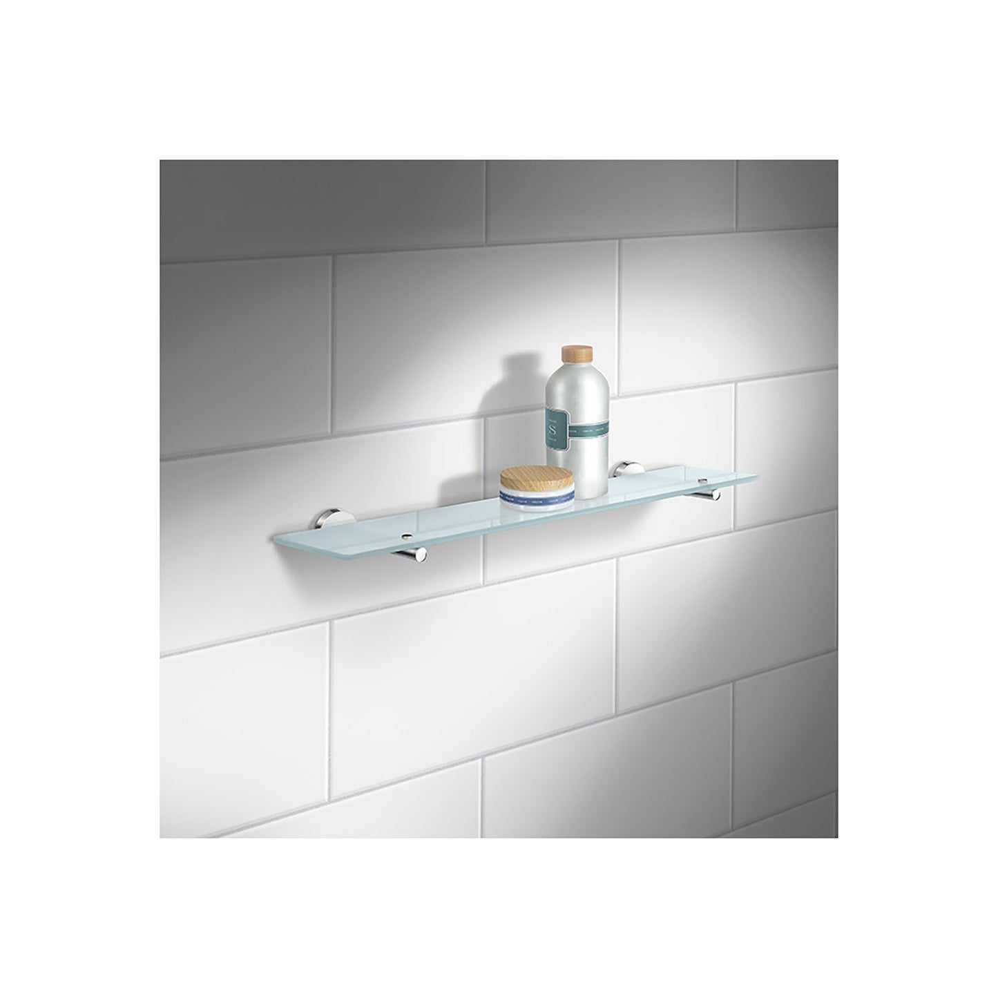 Glass Bathroom Shelf