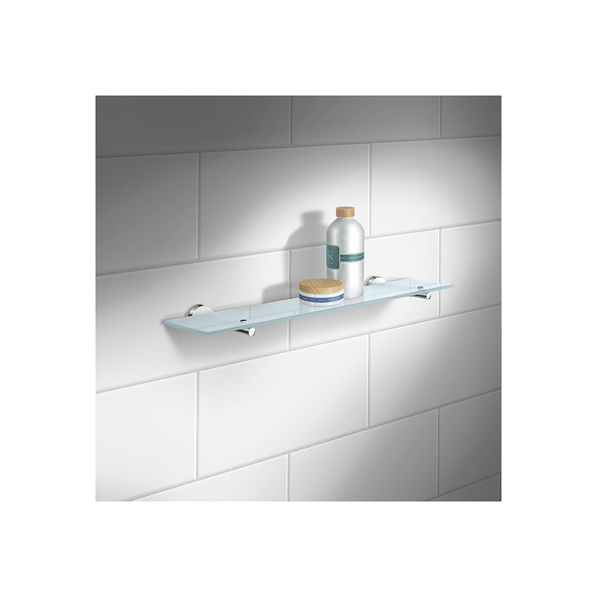 Glass Bathroom Shelf