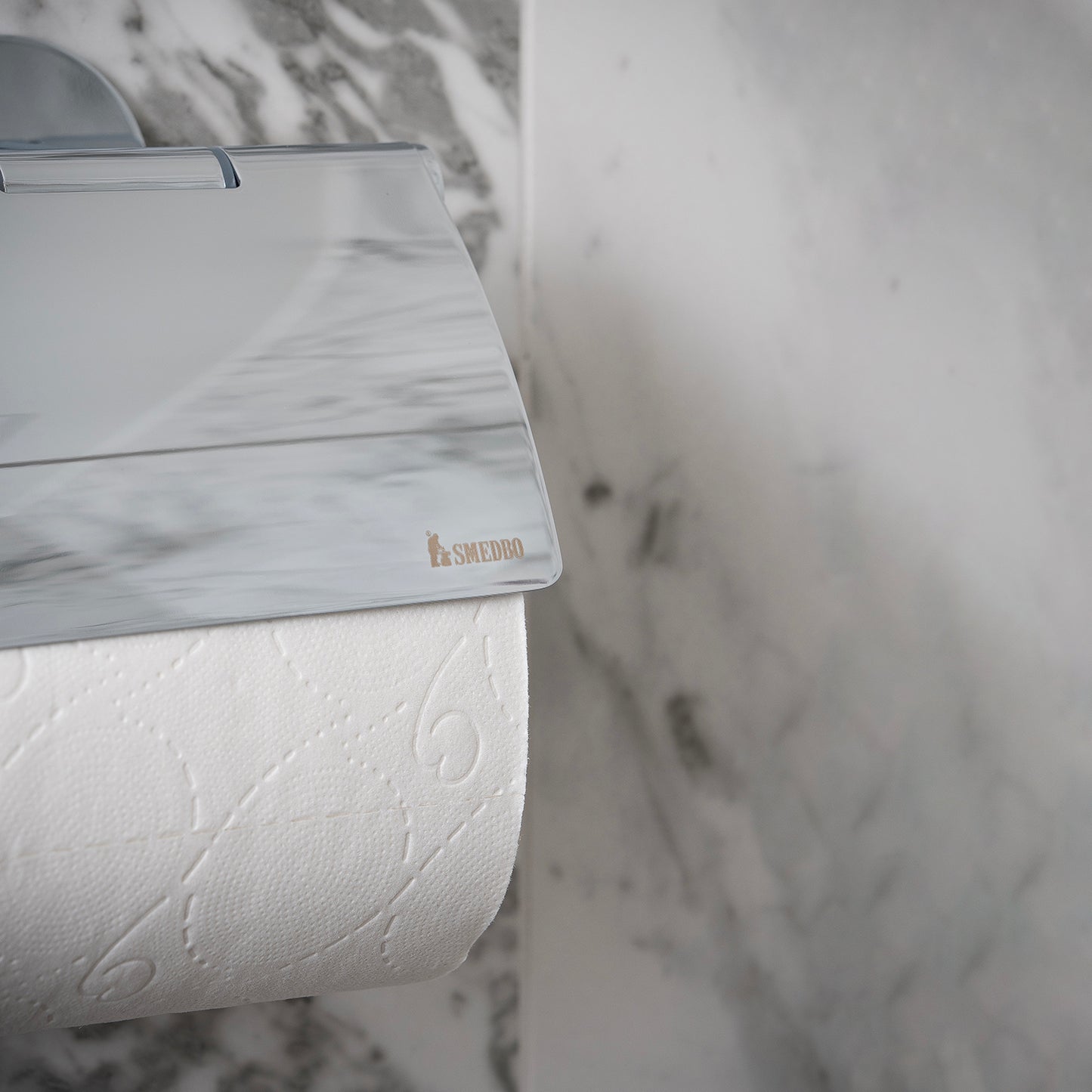 Toilet Roll Holder with Lid