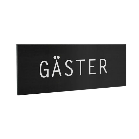 Self-adhesive sign, GÄSTER