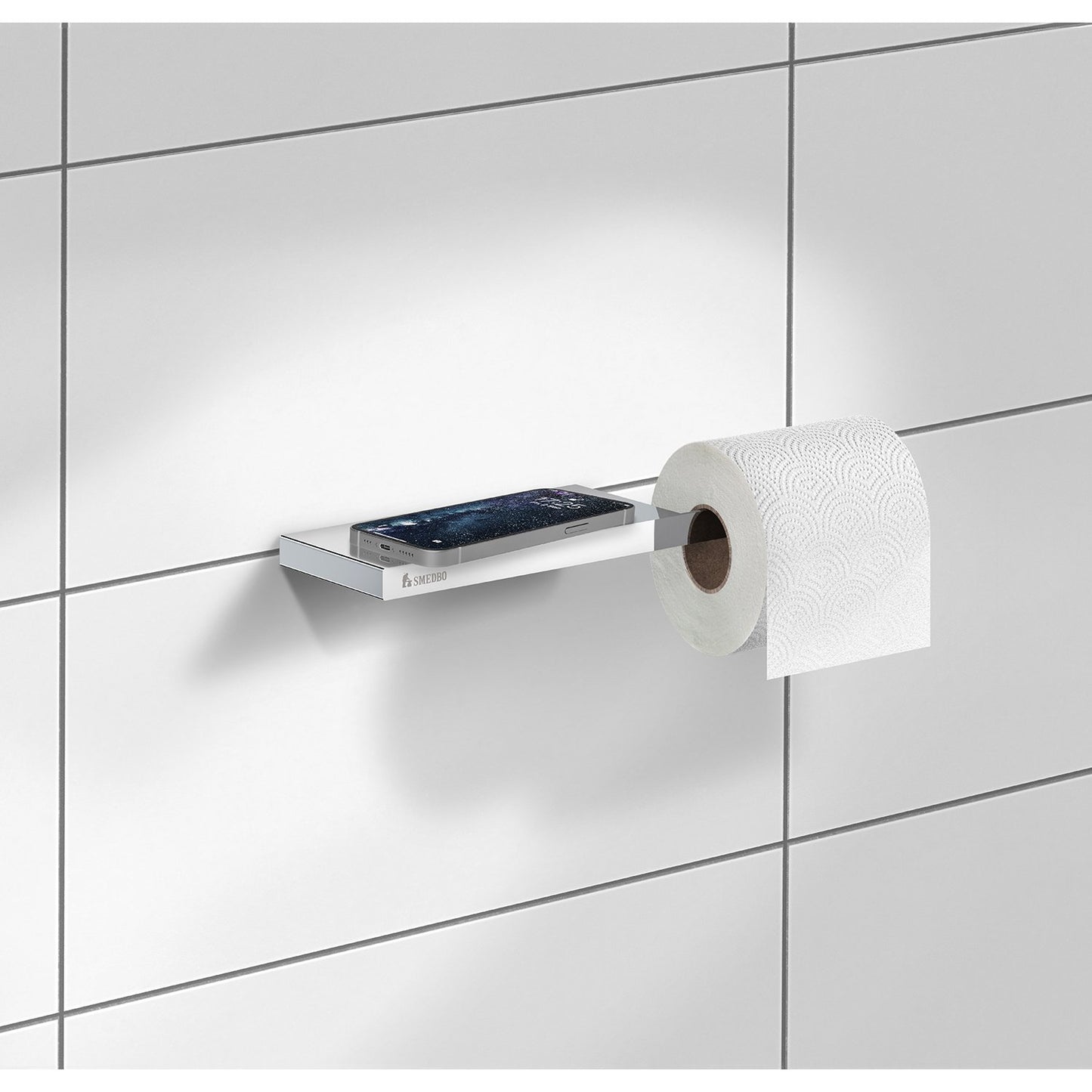 Toilettenpapierhalter mit Ablage