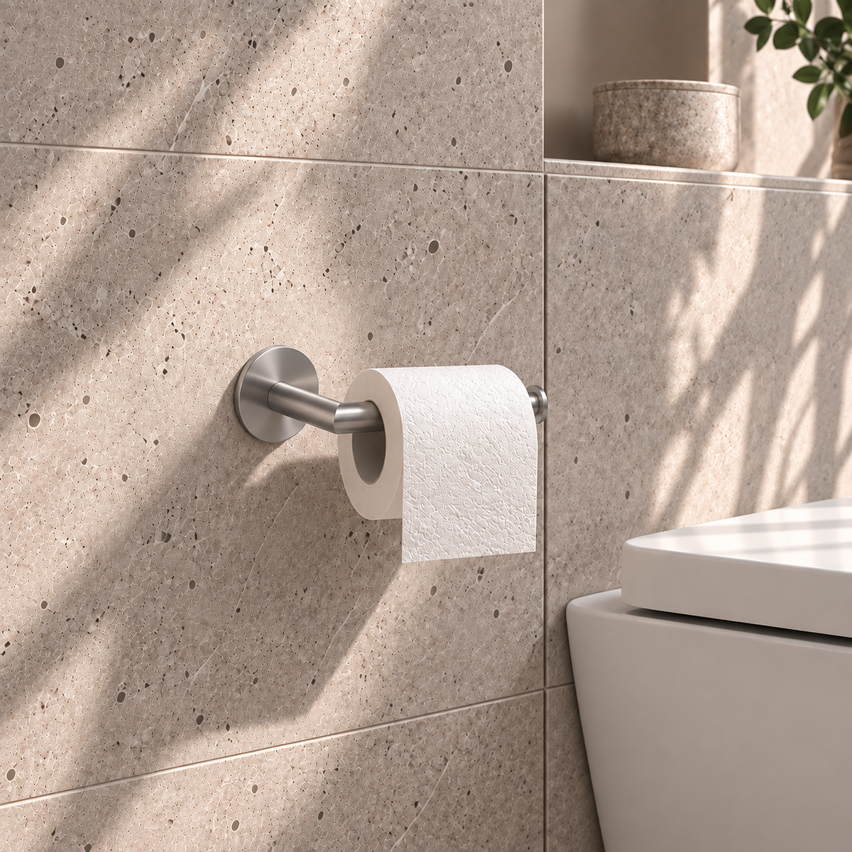 Toilettenpapierhalter, Selbstklebend