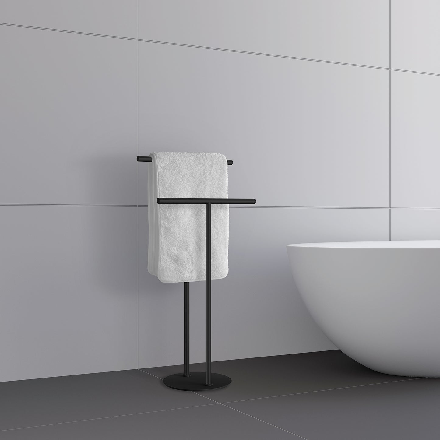 Towel Rail Double, Free-Standing