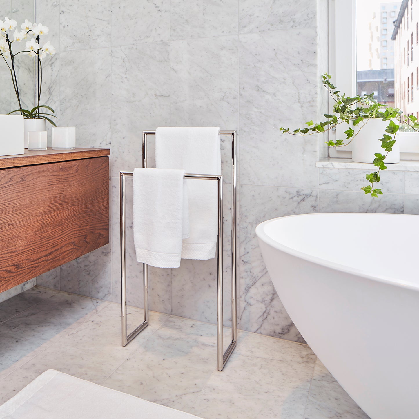 Towel Rail Double, Free-Standing