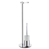 Toilet Roll Holder Free Standing/Toilet Brush incl. Container