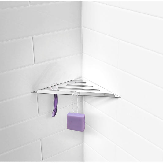 Grout Line Corner Shelf