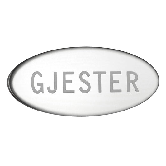 Self-adhesive sign, GÄSTER