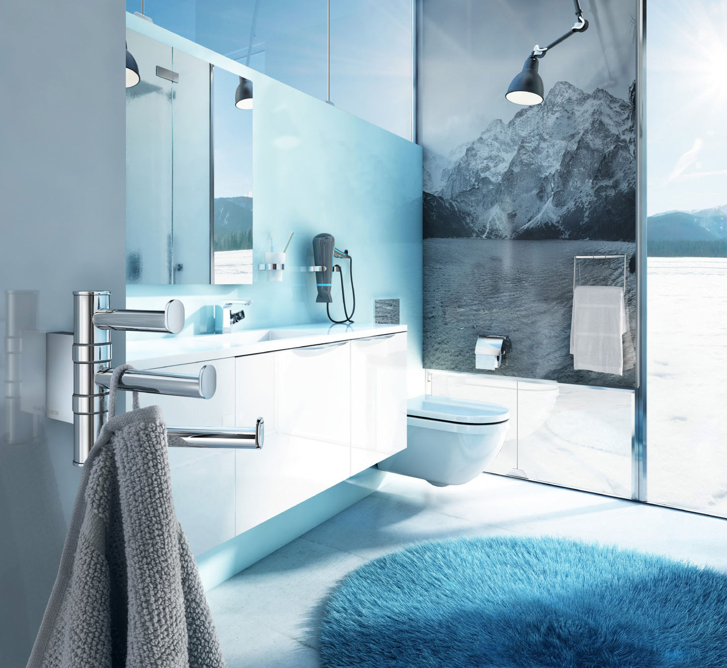 Swing Arm Triple Hook