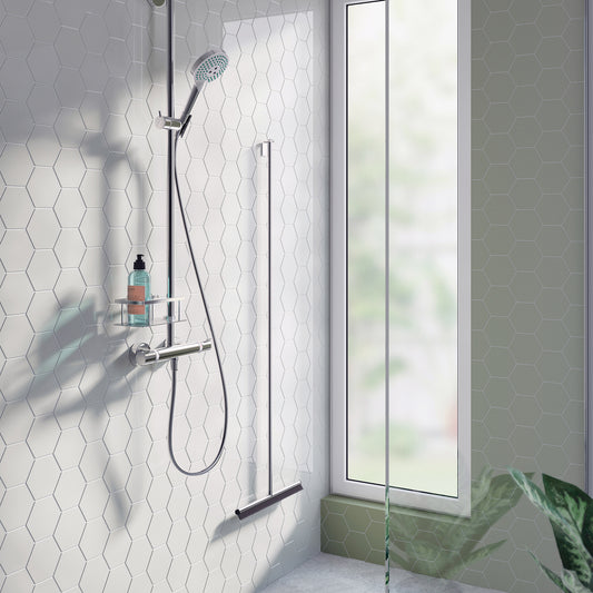 Floor Squeegee with self-adhesive Hook