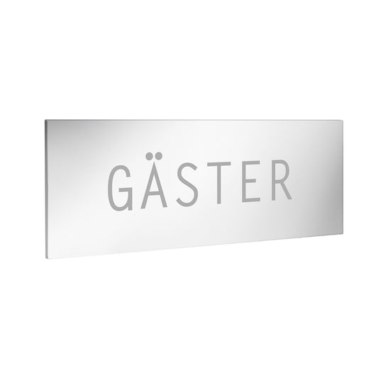 Self-adhesive sign, GÄSTER