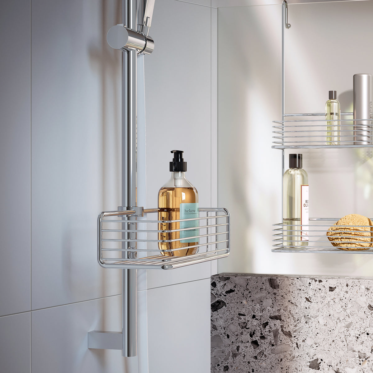 Basket for Shower Riser Rail