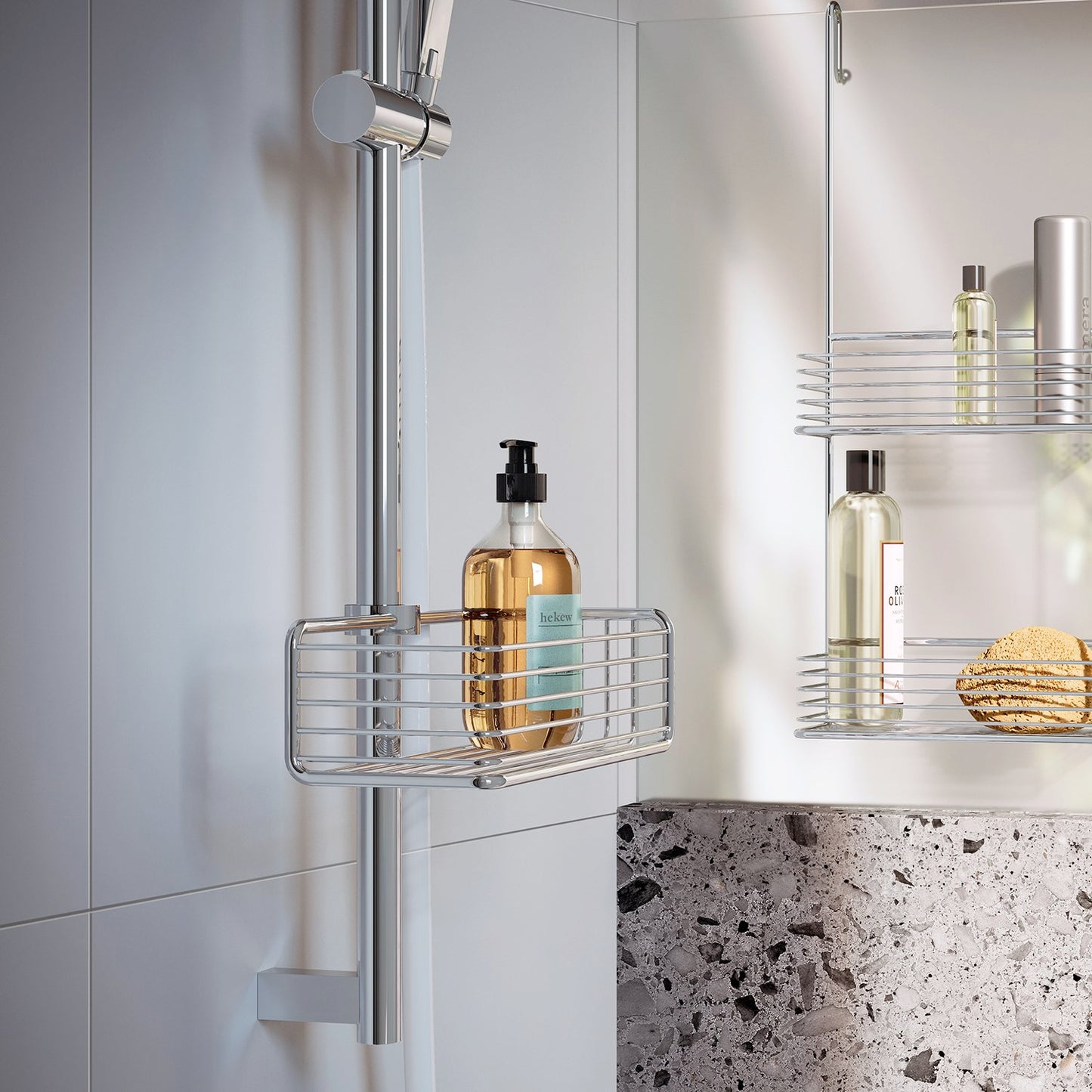 Basket for Shower Riser Rail